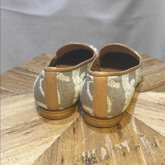 Ramon Tenza Women's Loafers in Cream and Tan - Picture 4 of 6